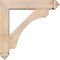 Ekena Millwork Legacy Arts and Crafts Smooth Bracket w/ Offset Brace, Douglas Fir, 5 1/2"W x 24"D x 24"H BKT0604X24X24LEC03SDF - alternate 3